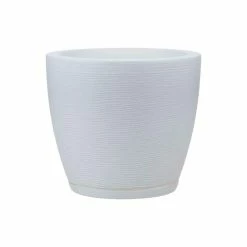 FLORIDIS Amsterdan Extra Small White Resin Planter Bowl