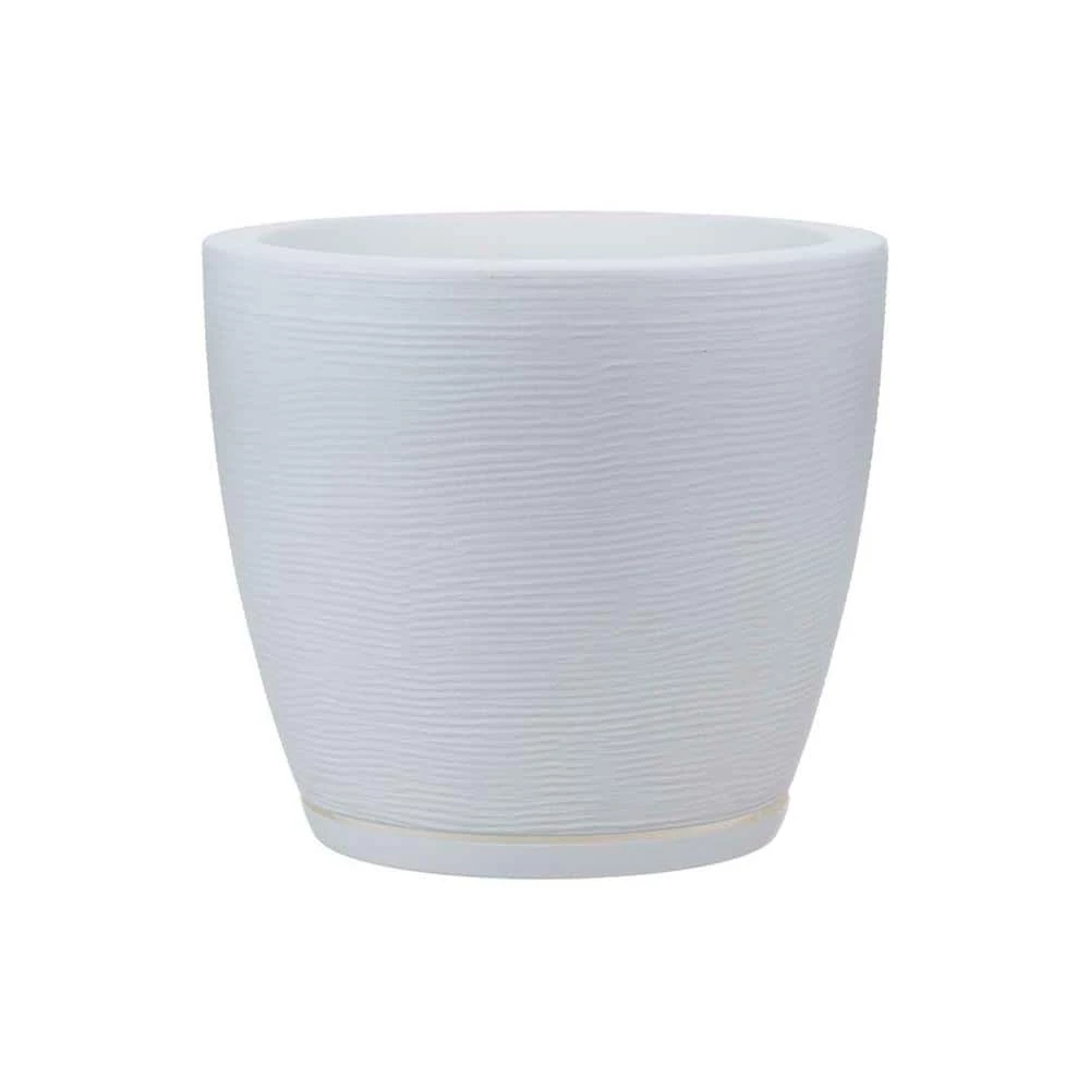 FLORIDIS Amsterdan Extra Small White Resin Planter Bowl