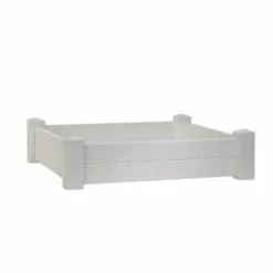 Outdoor Essentials Somerset 4 ft. x 4 ft. Vinyl Raised Garden Bed